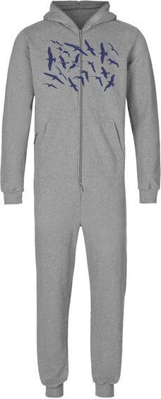 Peaces.bio - handbedruckte Biomode Jumpsuit Möwen Herren