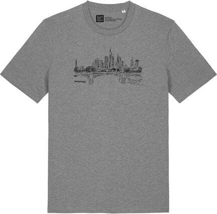 ilovemixtapes T-Shirt Frankfurt Skyline – Bio-Baumwolle, Fair Wear, Handbedruckt