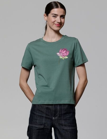 watapparel T-Shirt Frauen Blume
