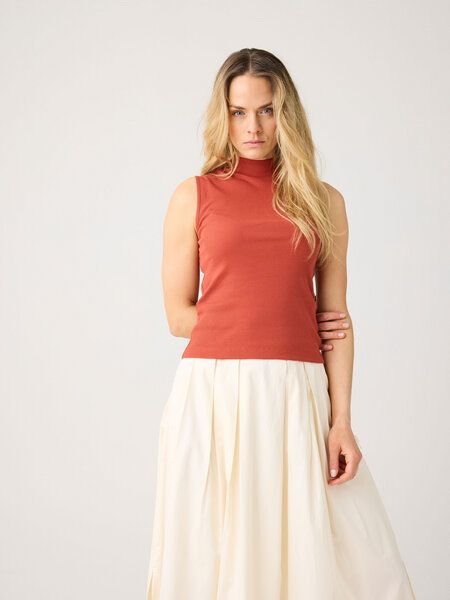 Thumbnail - KnowledgeCotton Apparel Ripptop - High neck rib top - aus Bio-Baumwolle