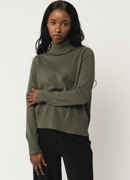 Feinstrick Rollkragenpullover MAYURA | von MELA | Fairtrade & GOTS zertifiziert