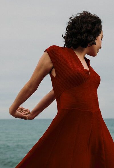 vincente Strickkleid