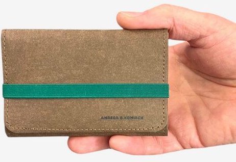 ANDERS & KOMISCH Geldbörse mittelgroß Braun - Übersichtlich.Leicht.Vegan - A&K KOMPAKT