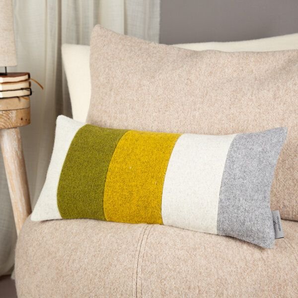 nahtur-design Rückenkissen mit Wollefüllung | Rückenstützkissen