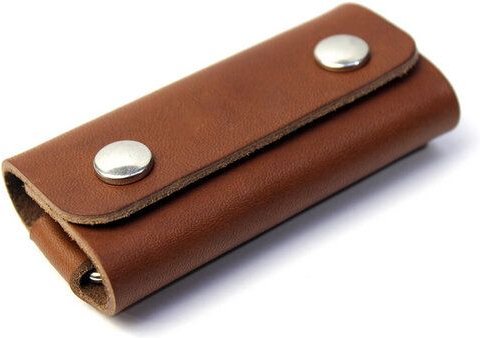 Pack & Smooch Schlüsselmäppchen, Schlüsseletui FESTMOKER pflanzlich gegerbtes Leder