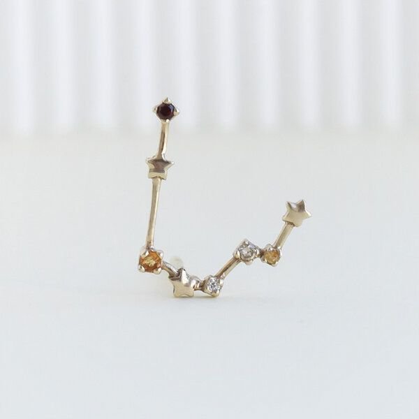 Eppi Goldener Ohrring mit Sternzeichen Gemini