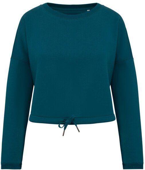 Greenspired Umweltfreundliches cropped Oversize Damen Sweatshirt mit Rundhalsausschnitt 280g/m² XS- XL