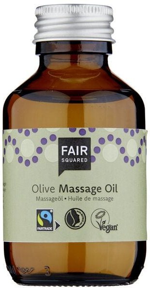 FAIR SQUARED Massage Oil Olive, Massageöl mit fair gehandeltem Olivenöl