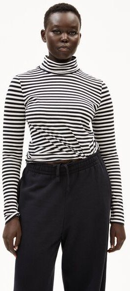ARMEDANGELS GRAZILIAA STRIPES Damen Longsleeve Slim Fit aus Bio-Baumwolle