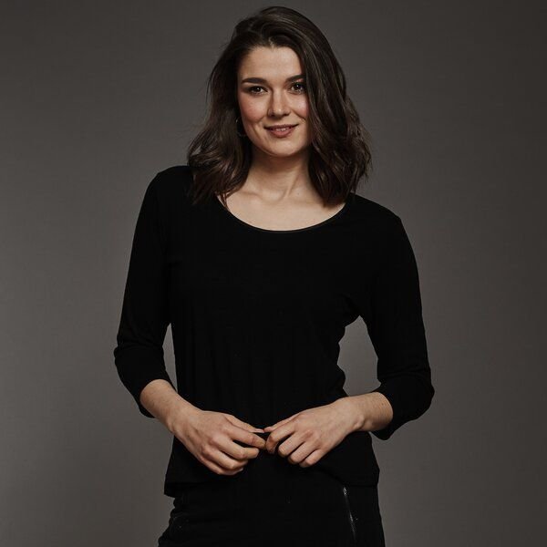 Kokon Zwo Rundhalsshirt 3/4-Arm 100% Bouretteseide