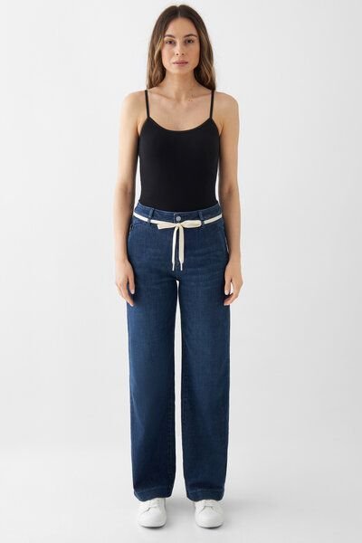 Damen Jeans DEW Flared High Waist French Pocket DAWN Bio-Baumwolle