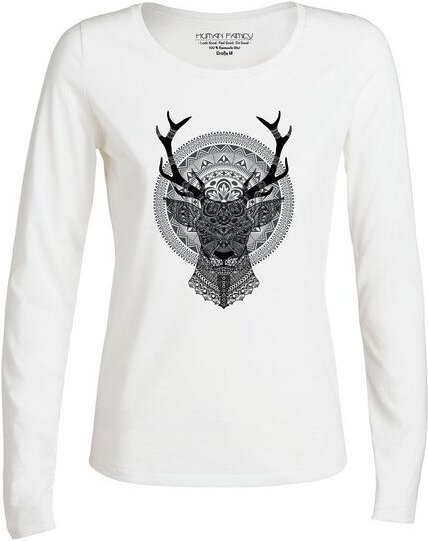 Human Family Damen Longsleeve "Have Fun Deer"