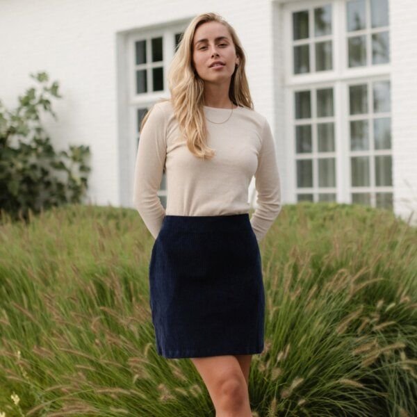 NORDLICHT Jersey Cordrock Rosa aus 100% Bio-Baumwolle