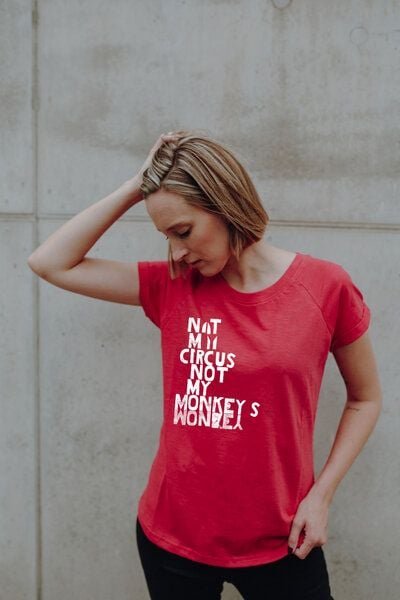 ilovemixtapes not my circus not my monkeys Frauen Raglan T-Shirt aus Biobaumwolle ILI4