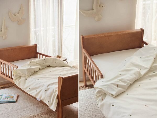 Yumeko Kinderbettwäsche Baumwollsatin Feather