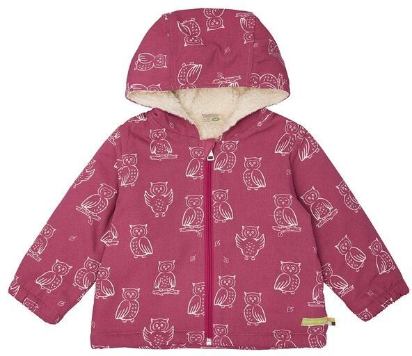 loud + proud Babys & Kinder Wasserabweisende Jacke mit Teddyfutter, GOTS-zertifiziert
