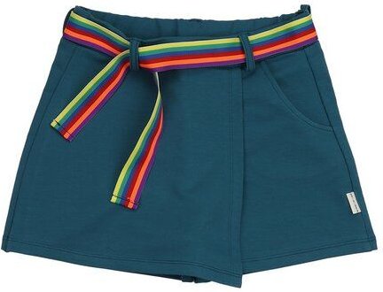 Kinder Rock GOTS-zertifiziert aus Bio-Baumwolle, blau „Blue Coral“ mit Bindegürtel – Walkiddy, weich & alltagstauglich