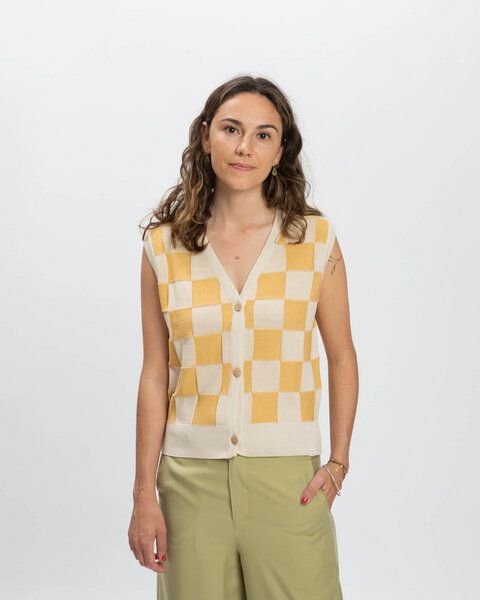 Matona Weste aus Baumwolle für Frauen / Buttoned Vest