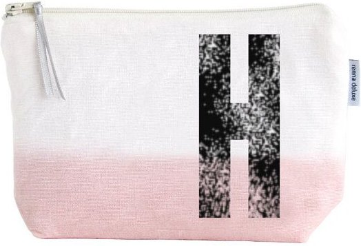 renna deluxe Kulturtasche und Kosmetiktasche mit Monogramm - ROSA
