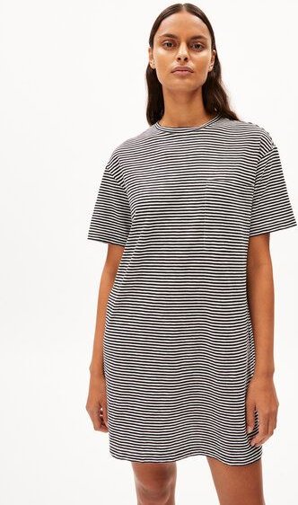 Thumbnail - ARMEDANGELS CHAARA LOVELY STRIPES Damen Jerseykleid aus Bio-Baumwolle