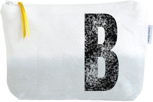 renna deluxe Kulturtasche und Kosmetiktäschchen mit Monogramm GRAU