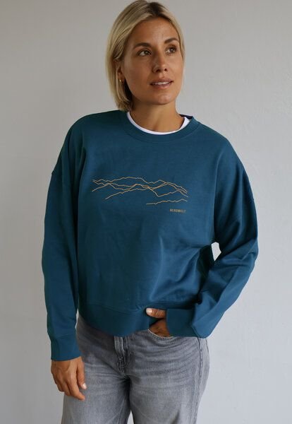 Kultgut Artdesign - Biofair- Pulloversweater Boxistyle / Bergwelt