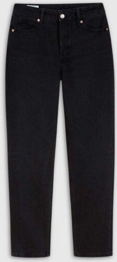 Kings Of Indigo CAROLINE CROPPED | ECO RECYCLED BLACK WORN