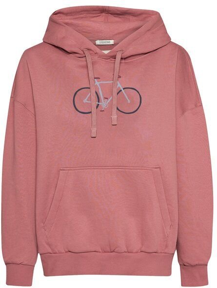GREENBOMB Hoodie Mello Bike Handdrawn Dark Rose