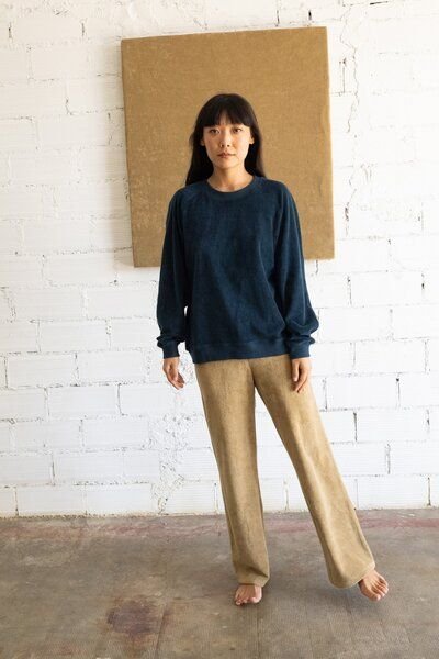 TIRALAHILACHA Gilda terry sweatshirt raglan sleeves