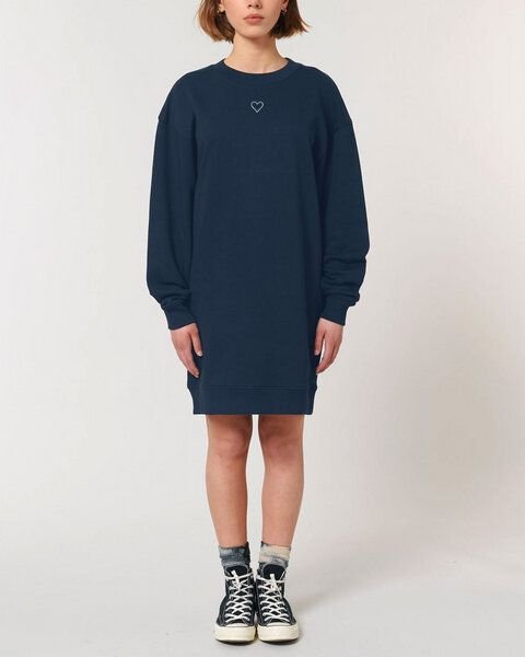 Human Family Oversized Damen Kleid mit Herz Print "Recovery - Heart"