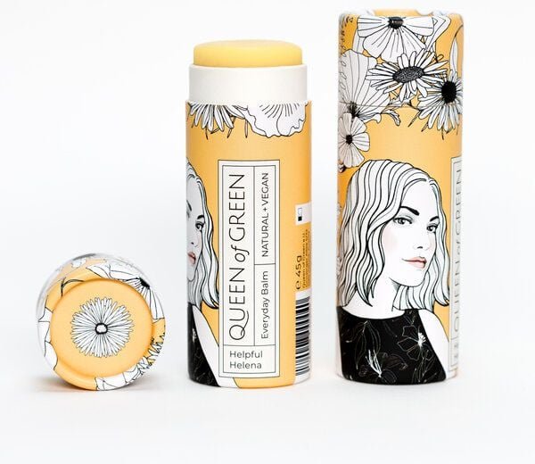 Queen of Green Multi-Use Haut-Balsam "Helpful Helena" - vegan und plastikfrei, schützt bei Wind & Wetter