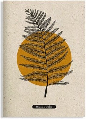 matabooks® Handgemachtes A5 Notizbuch/Tagebuch/Skizzenbuch aus Graspapier – Maya