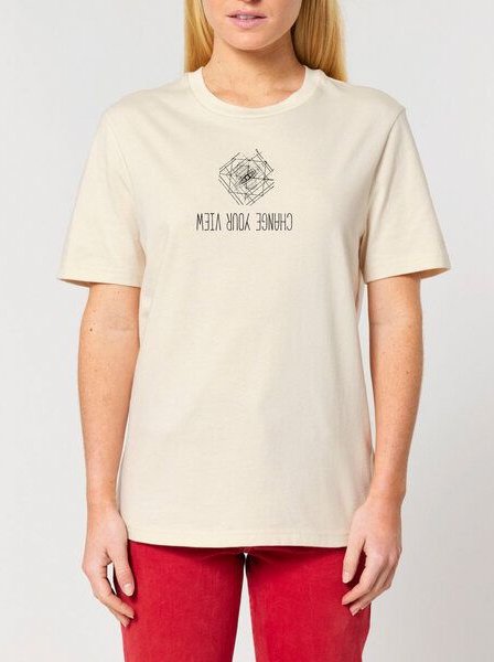 Human Family Bio Unisex Rundhals T-Shirt "Create - Change your view"