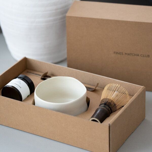 Tante Fine MATCHA SET CLOUD * Geschenkset für Matcha Fans * Teezeremonie * Matcha und Zubehör