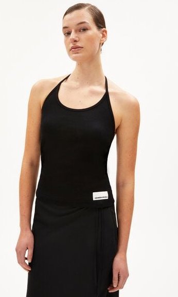 ARMEDANGELS LAELIAA - Damen Ripp-Top Slim Fit aus Bio-Baumwoll Mix