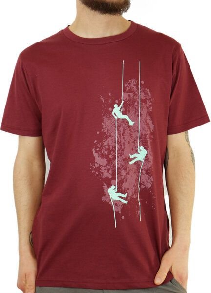 Spangeltangel Herrenshirt "Kletterer", bedruckt, Herren, Siebdruck, sportlich