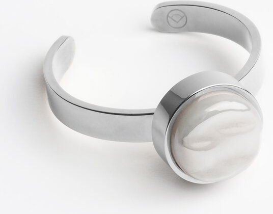 ALEXASCHA Größenverstellbarer Ring mit Stein | Silber