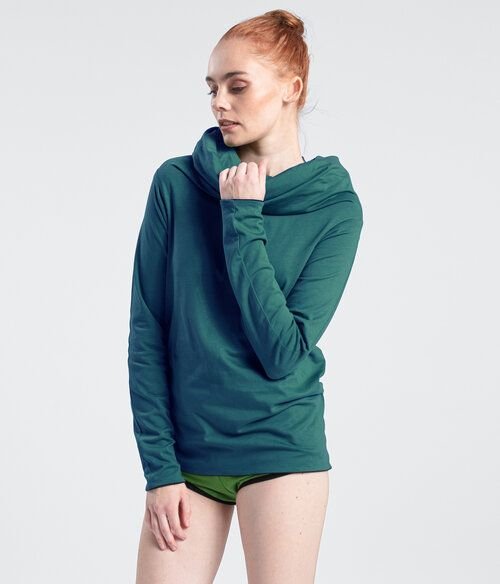 Thumbnail - LASALINA 4inONE Original - Kapuzenkleid & Pullover aus Biobaumwolle