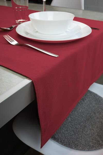 jilda-tex Tischläufer Renforce 100% Bio-Baumwolle Uni 50x160cm