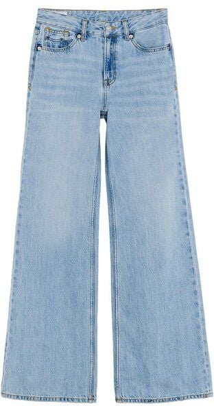 Kings Of Indigo Jane Mid rise Relaxed flare Blue Reef Super Light Used