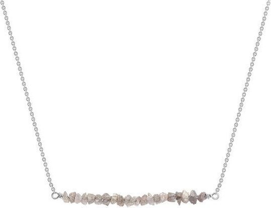 Eppi Goldener Choker mit rosa ungeschliffenen Diamanten Wandalee