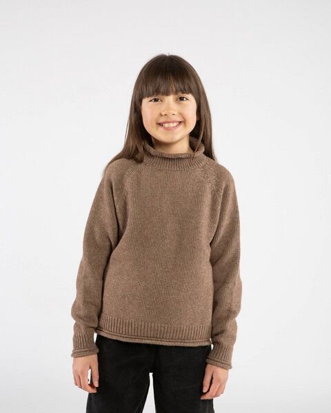 Matona Strickpullover mit kleinem Kragen für Kinder / Raglan High Neck Sweater