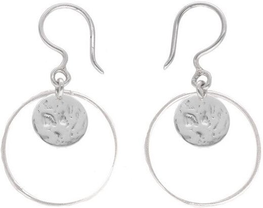 pakilia Ohrhänger "Aro Circulo Martillado"