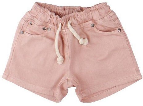 Kinder Shorts GOTS zertifiziert, Bio-Baumwolle, rosa, weich, elastisch, bequemer Bund, Sommer – Walkiddy