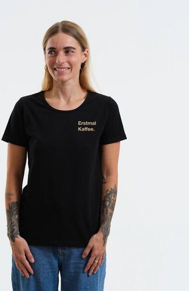 GARY MASH Shirt Taylor Erstmal Kaffee. aus Biobaumwolle