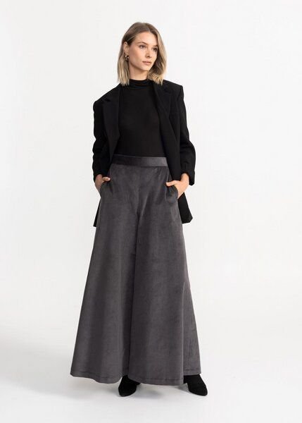 De IONESCU Damen Cordhose Palazzo – Bio & Fair produziert