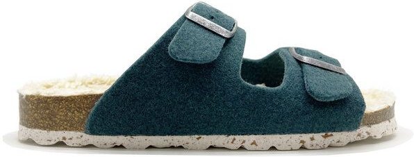 Vegane "thies ® Recycled Plush PET Bio Sandale" aus rec. PET & Biobaumwolle