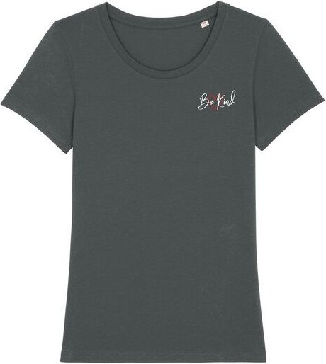 Bio Damen Rundhals T-Shirt Amorous "Be kind" von Human Family