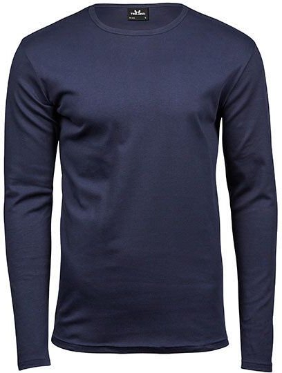 Thumbnail - TeeJays Herren Langarm Shirt Taillierter Schnitt geschnitten Rundhals Bio - Baumwolle bis 3XL