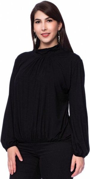 Ingoria LESLY Blusenshirt mit locker fallenden Stehkragen (Uni)